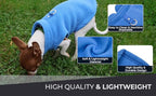 JACKO & CO - Fleece Vest Sweater with Leash Ring - Soft Lightweight Breathable for Puppies Small Medium Dogs, Kitten, Cats, Chihuahua - Warm for Fall/Autumn/Winter (Blue, X-Small 2-4lbs)