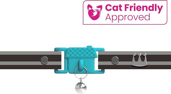 Kittyrama Havana Cat Collar with Bell. Breakaway Collar. Won't Rub Fur. Lightweight, Soft & Comfy