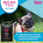 EQyss Micro-Tek Pet Itch Relief Spray - Soothes Dry Irritated Skin, Stops Itching, Scratching, Biting, Licking Hot Spots - for Cats & Dogs (128 oz)