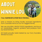 Winnie Lou Turmeric Bison Jerky Dog Treats – Limited Ingredient, Human Grade, Training Treats for Small, Medium & Large Dogs, Made in USA (1 Pack)