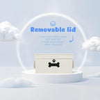 Dog Toy Basket with Lid, Dog Basket for Toys, Dog Toy Box with Cotton Rope Handles, Collapsible Storage Bins for Dog Toys, Dog Storage Organizer, Beige