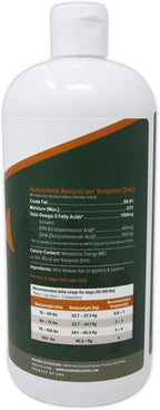 DogBone Fish Oil for Dogs 32 oz | Salmon Oil | Dog Fish Oil | Omega 3 | Dog Joint Supplement | Pet Vitamins and Supplements | Wild Alaskan Salmon Oil for Skin and Coat