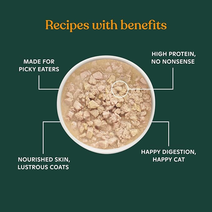 Made by Nacho Minced Cage-Free Chicken and Salmon in Bone Broth Cups, Enriched with Vitamins and Prebiotics, Variety Pack, 10 Cups, 2.5 oz