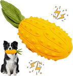 Squeaky Dog Chew Toys, Strong Tough Dog Toy with Natural Rubber, Teething Chew Toys for Small Medium Large Breeds, Kiwano Horned Cucumber Shape