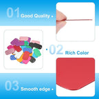 MECCANIXITY Blank Dog Tags Rectangle Blank Aluminum Blank Keychains Laser Engraving Blanks ID Name Tag Metal Personalized Pet Tags for DIY Crafts Red, 300 Pack