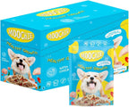 MOOCHIE Soft Puppy Wet Dog Food - Healthy Growth - Real Chicken, Beef, Vegetables & Rice - No Artificial Flavors or Preservative - 12 x 3 oz Pouch