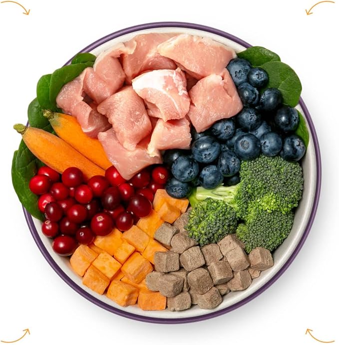 ULTIMATE PET NUTRITION Nutra Complete, 100% Freeze Dried Veterinarian Formulated Raw Dog Food with Antioxidants Prebiotics and Amino Acids, (1 Pound, Pork)