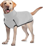 ROZKITCH Dog Winter Coat Soft Pullover Pajamas, Pet Windproof Warm Cold Weather Jacket Vest Cozy Onesie Jumpsuit Apparel Outfit Clothes for Small Medium Large Dogs Walking Sleep Grey L