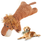 Indestructible Dog Toys,2025 New Dogs Plush Toy for Aggressive Chewers,Squeaky Durable Chew Toy for Indoor Pups Teething, Stuffed Toys for Small Medium Large Animals (A-Yellow)