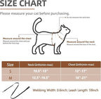 PUPTECK Cat Harness and Leash Set Escape Proof, Adjustable Reflective Kitten Jacket Easy Control, Pet Vest Harness for Cats Small Dogs Puppies Walking and Travel