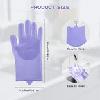 5-Finger Dog Grooming Gloves - High Density Silicone Teeth for Bathing Massage & Shedding Removal for Dogs and Cats