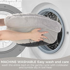 Cat Bed for Indoor Cats,Round Cat Bed for Small Pets,Washable Pet Bed with Non-Skid Bottom,Pet Bed for Puppy and Kitty,19 Inches,Grey