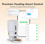Automatic Cat Feeder with Camera - 5G WiFi Timed Cat Food Dispenser, 1080P HD Video with Night Vision, 1-15 Meals, 1-99 Portions, 2-Way Audio, Keeps Dry Food Fresh, 5L Auto Pet Feeder Also for Dogs
