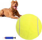 SCENEREAL Large Tennis Ball for Dogs, 9.5" Inflatable Dog Toy Balls for Large Medium Small Dogs Puppies, Funny Interactive Sports Ball for Indoor Outdoor Training Playing