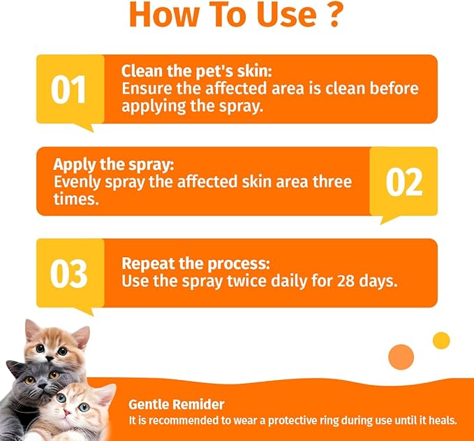 Hot Spot Spray for Dogs, Itch Relief Spray & Hot Spot Treatment for Dogs, Cats, Helps Alleviate Sensitive Skin, Scratching, and Licking of Coat, for All Animals, 2.02oz