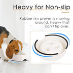 Super Design Slow Feeder Dog Bowl, 1.5 Cup, Non-Slip, Heat-Resistant, Suitable for Medium to Large Dogs