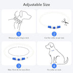 Colaseeme LED Dog Collar, Light Up Dog Collar 1 Count USB Rechargeable TPU Glow Safety Dog Necklace Light, Dog Lights for Small Medium Large Dogs, Please Do Not Use Fast Charging (Blue)