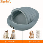 BALANCE 2 in 1 Cat Bed Cave for Kittens and Small Dogs, Cat Tents for Indoor Cats, Covered Cat Beds with Removable Cushion, Calming Cat Nest, Cat Hideaway, Washable Cat House with Non-Slip Bottom