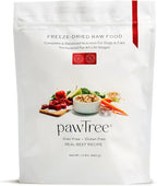 pawTree Freeze-Dried Raw Food for Dogs & Cats. Nutrient-Rich, All-Natural, Complete & Balanced Nutrition. Real Meat, Vegetables & Superfoods, Freeze-Dried for Maximum Nutrition (1.5 lbs, Beef)