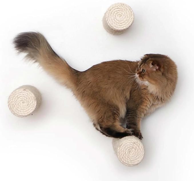 Catastrophic Creations Floating Cat Scratching Post, Hand-Crafted Sisal Cat Scratcher Post, Wall Cat Shelves & Scratching Posts for Indoor Cats, Durable & Modern Cat Furniture (1 Pc)