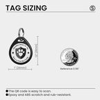 6 Pack Cat Tags Personalized Small, QR Code Cat Name Tags for Kitten Collar, Scan Location Alerts, Mix Colors S