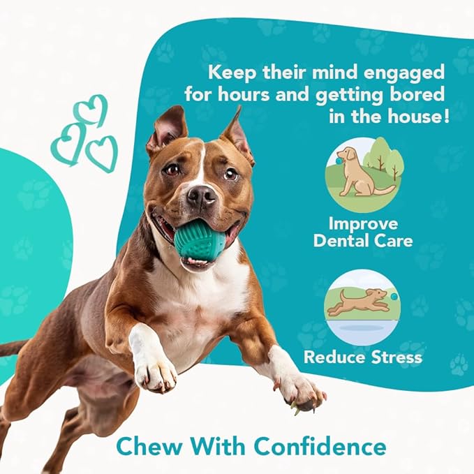 Treat Dispenser Ball Toy, Beef Flavored Interactive Dispensing, Floatable Dog Toys with Treats