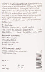 Doc Roy's Daily Care Extra Multivitamin with Minerals for Dogs- Canine Daily Health Supplement - 365ct Tablets