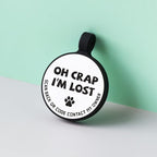 MYLUCKYTAG Silent Silicone QR Code Dog Tags - Scan QR for Instant Pet Location Alert Email