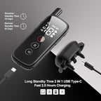 Dog Training Collar 3 Dogs, Dog Shock Collar with Remote - 2600Ft Range, Rechargeable Waterproof Electric Dog Collar, 3 Training Modes (Vibration, Beep, Shock) for E-Shock Collar（Black）