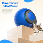 2025 New Upgrade Speedy Tail Cat Toy, Smart Interactive Pet Toys Comes with 4 Tails, Reinforced Version of The Cat Toys Balls, Two Speed Adjustment (Blue)