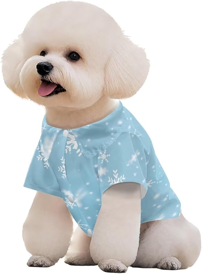 Christmas Dog Shirts for Small Dog Girls Boys Pet Snowman Clothes Soft Breathable Puppy Shirts Printed Pet T-Shirt Puppy Christmas Cosplay Xmas Pet Apparel for Small Dogs and Cats