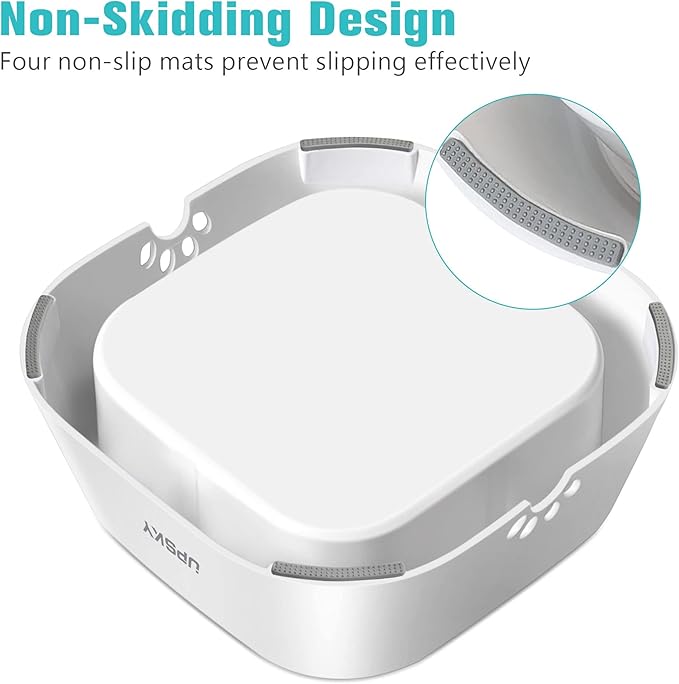 UPSKY No-Slip Slow Drinking Bowl - 35oz No Spill Pet Water Dispenser for Dogs and Cats
