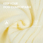 IECOii XL Dog Sweater,Winter Doggy Clothes for Large Dogs Girl Boy,Warm Pullover Soft Dog Sweater Turtleneck,Lightweight & Good Stretch for Active Dogs Like Beagle,Border Collie (White,XLarge)