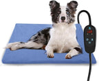 Pet Heating Pad Temperature Adjustment Dog Heating Pad Anti-bite Puppy Heating Pad with Timer Cat Heating Pad Indoor Waterproof Pet Warming Pad Electric Heated Bed Mat Dog