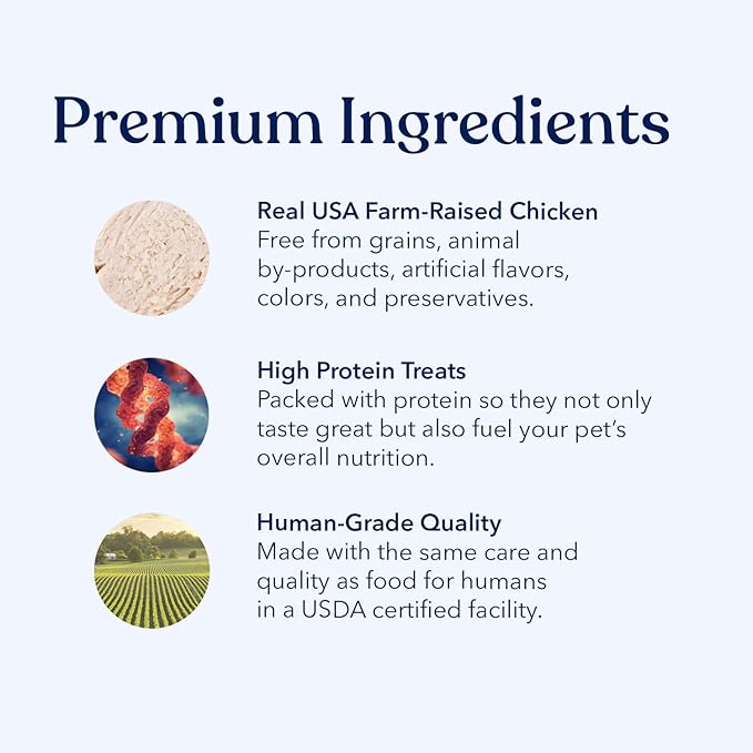 Honest Paws Dog Jerky Treats - All-Natural Jerky Dog Treats for Training Pets - Human Grade Sticks - Real USA Chicken