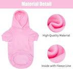 BINGPET Security Dog Hoodies Puppy Sweater Cold Weather Dog Coats Soft Brushed Fleece Pet Clothes Hooded Sweatshirt for Dog Cat