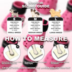 Dog Shoes Breathable Dog Shoe for Hot Pavement, Dog Booties and Paw Protectors, Non-Slip Waterproof Dog Sandals Boots (Pink+Black, M: (2.6’’x2.3'')(L*W))