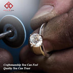 Diamond2Deal 10K Solid Gold Diamond Dog Paw Print Pendant Rope Chain Necklace 18inch (1/8Ct/ I2,H-I)