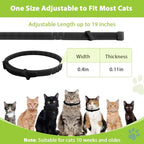4 Pack Flea and Tick Collar for Cats, Natural Plant Oil Formula Cat Flea Collar Provides 32-Month Protection for Flea Tick Prevention, Waterproof & Adjustable Cat Flea Treatment for Most Cats