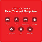 Advecta Ultra Flea and Tick Prevention for Dogs - Extra Large Dog Flea and Tick Treatment & Control - Mosquito Repellent - Fast Acting Waterproof Topical Drops, 4 Month Supply