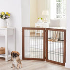 beeNbkks Extension Kit, 2 Panels Freestanding Dog Gate for Narrow Small Space Doorways Hallway