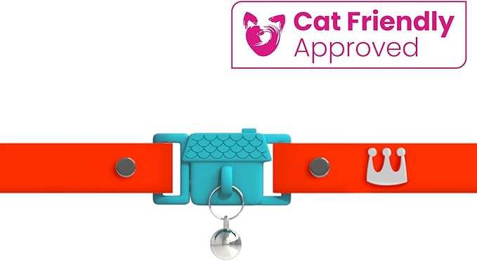 New Kittyrama Cat Collar with Bell. As Seen in Vogue. Breakaway, Quick Release, Hypoallergenic, Vet Approved. Lightweight Kitten Collar. Soft & Comfy. Saffron