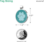 MYLUCKYTAG QR Code Dog ID Tags - Pet Online Profile - Scan QR Receive Instant Location Alert Email