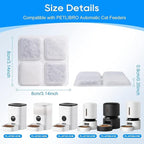 12 Pack Pet Food Desiccant Bag Compatible with Petlibro Automatic Cat Dog Feeders, PLAF001, PLAF002, PLAF101, PLAF005, PLAF006, Upgrade Packets Preserve Pet Food Freshness and Dryness