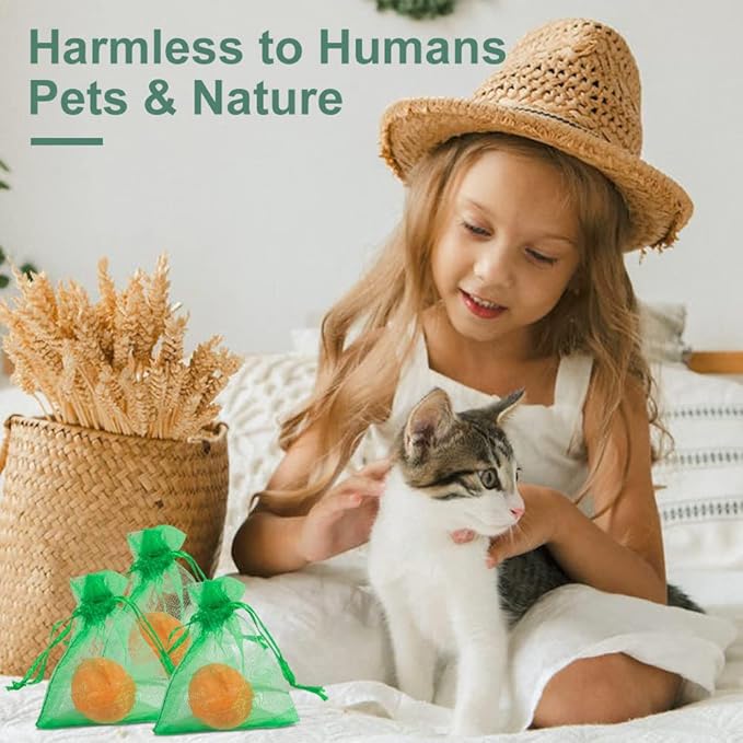 10 Pack Cat Repellent Outdoor to Keep Cats Away, Cat Deterrent Indoor Powered by Peppermint & Lemongrass Oils Safe for Pets & Children, Keeps Cats Out of Furniture, Plants, Specific Areas Effectively