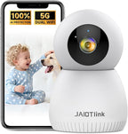 2K Baby Monitor with Phone App, 360° Pan-Tilt Indoor Camera for Home Security, AI Human/Pet Detection, Night Vision, 2-Way Audio, WiFi 2.4G/5G, SD/Cloud Storage, Compatible with Alexa