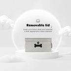 Dog Toy Basket with Lid, Dog Basket for Toys, Dog Toy Box with Cotton Rope Handles, Collapsible Storage Bins for Dog Toys, Dog Storage Organizer, Gray