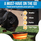 Travel Bag for Dogs and Cats - Dog Bag for Traveling Essentials & Travel Set - Pet Travel Bag with Dog Bowls and Water Bottle - Walking and Travel Accessories