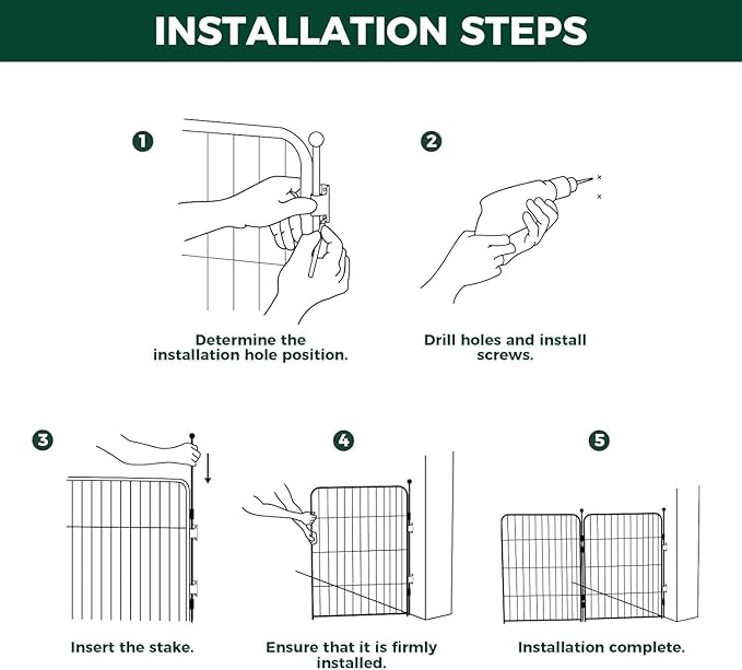 FXW Rollick Dog Playpen with Anchor Kit (Pack of 4) – 32 Inch 8-Panel Dog Pen for Medium & Large Dogs, Stable & Safe Indoor/Outdoor Play│Patented