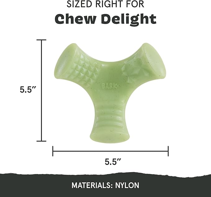 Barkbox Super Chewer Tough Dog Chew Toys for Aggressive Chewers, Dental Stimulating (Chopper - Large)